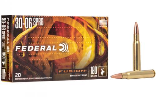 Federal Fusion, 30-06, 180 Grain, Boat Tail, 20 Round Box F3006FS3