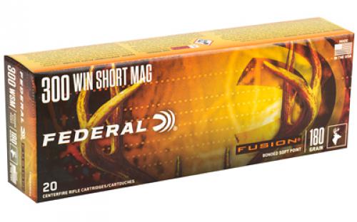 Federal Fusion, 300WSM, 180 Grain, Boat Tail, 20 Round Box F300WSMFS2