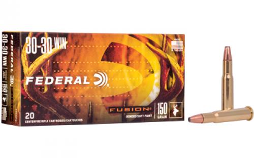 Federal Fusion, 30-30, 150 Grain, Flat Nose, 20 Round Box F3030FS1