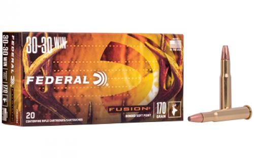 Federal Fusion, 30-30, 170 Grain, Soft Point, 20 Round Box F3030FS2