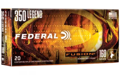 Federal Fusion, 350 Legend, 160 Grain, Soft Point, 20 Round Box F350LFS1