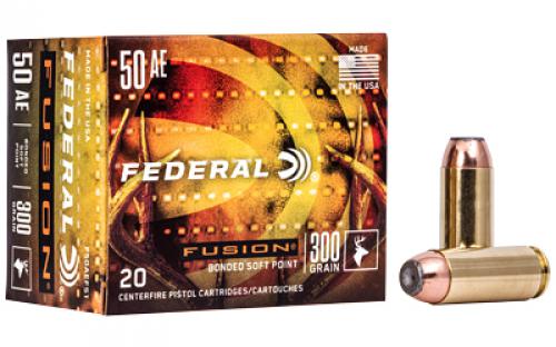 Federal Fusion, 50 Action Express, 300 Grain, Soft Point, 20 Round Box F50AEFS1