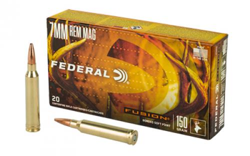 Federal Fusion, 7MM REM, 150 Grain, Boat Tail, 20 Round Box F7RFS1