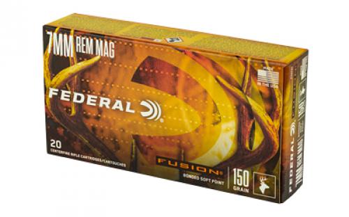 Federal Fusion, 7MM REM, 150 Grain, Boat Tail, 20 Round Box F7RFS1