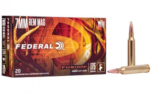 Federal Fusion, 7MM REM, 175 Grain, Boat Tail, 20 Round Box F7RFS2