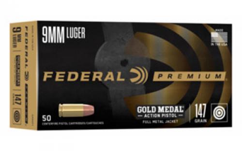 Federal Gold Medal, 40 S&W, 180 Grain, Full Metal Jacket, 50 Round Box GM40AP1