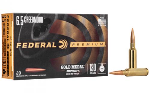 Federal Gold Medal Berger, 6.5 Creedmore, 130 Grain, Berger, 20 Rounds Per Box GM65CRDBH130