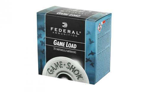 Federal Game Load, 12 Gauge, 2.75", #6, 3.25 Dram, 1oz, Shotshell, 25 Round Box H1216