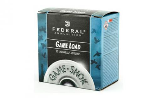 Federal Game Load, 12 Gauge, 2.75", #8, 3.25 Dram, 1oz, Shotshell, 25 Round Box H1218