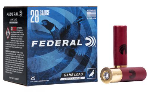 Federal Game Load, Heavy Field, 28 Gauge 2.75, #6, 1 oz, Lead, 25 Round Box H289 6