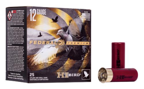 Federal Hi-Bird, 12 Gauge, 2.75, #7.5, 3 1/4 Dram, 1 1/8 oz, Shot, 25 Round Box HVF1275