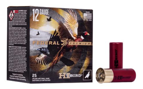 Federal Hi-Bird, 12 Gauge, 2.75, #5, 1 1/4 oz, Shot, 25 Round Box HVF12H5