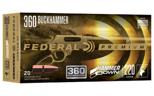 Federal Hammer Down, 360 Buckhammer, 200 Grain, Soft Point, 20 Round Box LG360BH1