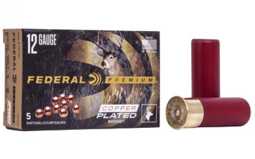 Federal Premium, Vital Shok, 12 Gauge 2.75, 00 Buck, 1 1/8 oz, Buckshot, 9 Pellets, 5 Round Box P15400