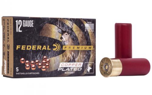 Federal Premium, Vital Shok, 12 Gauge 2.75, 00 Buck, 1 1/2oz, Buckshot, 12 Pellets, 5 Round Box P15600