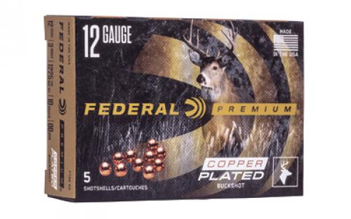 Federal Premium, Vital Shok, 12 Gauge 3, 00 Buck, Buckshot, 15 Pellets, 5 Round Box P15800