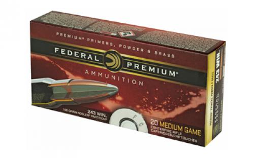 Federal Premium, 243 Win, 100 Grain, Nosler Partition, 20 Round Box P243E