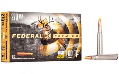 Federal Premium, 270WIN, 130 Grain, Ballistic Tip, 20 Round Box P270F