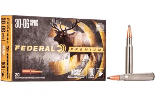 Federal Premium, 30-06, 180 Grain, Nosler Partition, 20 Round Box P3006F