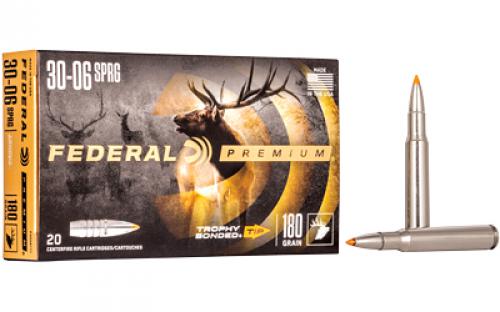 Federal Premium, 30-06, 180 Grain, Trophy Bonded Tip, 20 Round Box P3006TT1