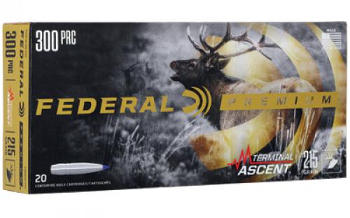 Federal Premium, 300PRC, 215 Grain, Terminal Ascent, 20 Round Box P300PRCTA3