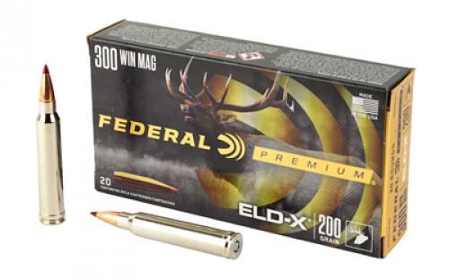 Federal Federal Premium, Extremely Low Drag eXpanding, 300 Winchester Magnum, 200 Grain, Polymer Tip, 20 Rounds P300WELDX1