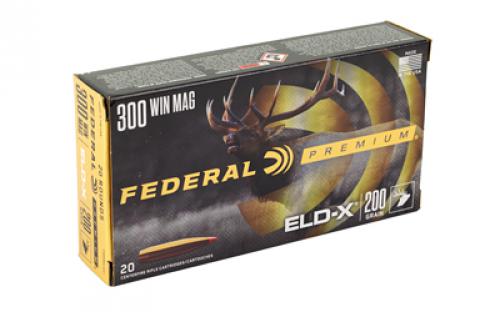 Federal Federal Premium, Extremely Low Drag eXpanding, 300 Winchester Magnum, 200 Grain, Polymer Tip, 20 Rounds P300WELDX1