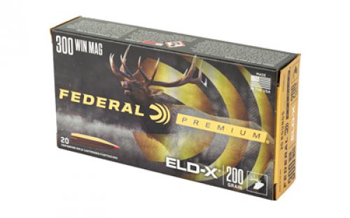 Federal Federal Premium, Extremely Low Drag eXpanding, 300 Winchester Magnum, 200 Grain, Polymer Tip, 20 Rounds P300WELDX1