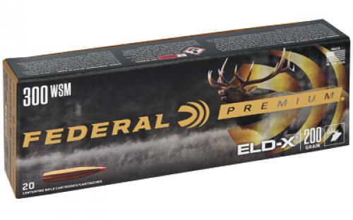 Federal Federal Premium, Extremely Low Drag eXpanding, 300 Winchester Short Magnum, 200 Grain, Polymer Tip, 20 Round Box P300WSMELDX1