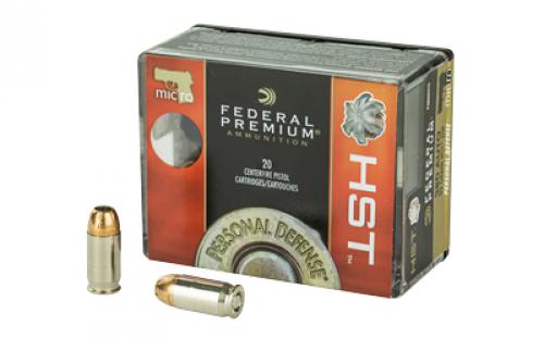 Federal Premium Personal Defense, 380 ACP, 99 Grain, HST, 20 Round Box P380HST1S