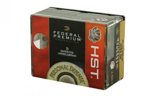 Federal Premium HST, Personal Defense, 40S&W, 180 Grain, Jacketed Hollow Point, 20 Round Box P40HST1S