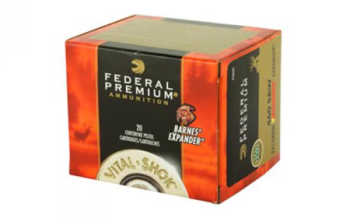 Federal Premium, 460 S&W, 275 Grain, Barnes Expander, Lead Free, 20 Round Box, California Certified Nonlead Ammunition P460XB1