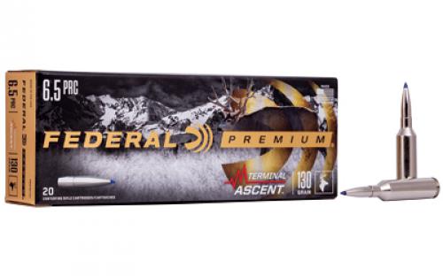 Federal Premium, 6.5PRC, 130 Grain, Terminal Ascent, 20 Round Box P65PRCTA1