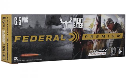 Federal Premium, Trophy Copper, 6.5PRC, 120 Grain, Tipped Copper Bullet, 20 Round Box P65PRCTC1