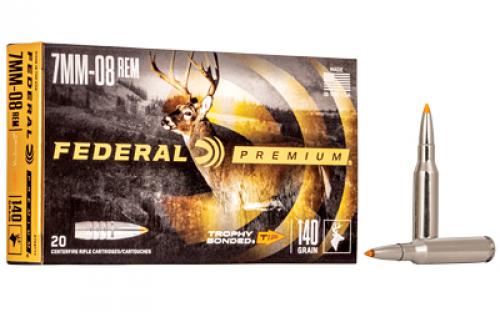 Federal Premium, 7MM-08, 140 Grain, Bonded Hollow Point, 20 Round Box P708TT2