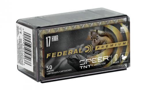 Federal Premium, 17 HMR, 17 Grain, TNT, 50 Round Box P770