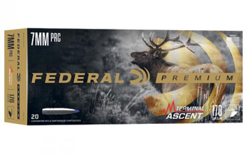 Federal Premium, Terminal Ascent, 7MM PRC, 170 Grains, Terminal Ascent Bonded, 20 Round Box P7PRCTA3