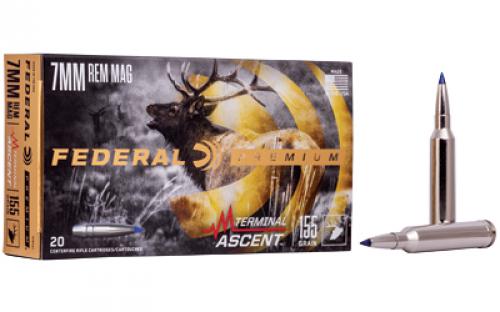 Federal Premium, 7MM Remington Magnum, 155 Grain, Terminal Ascent, 20 Round Box P7RTA1