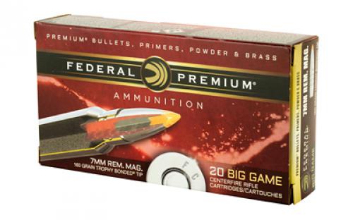 Federal Premium, 7MM REM, 160 Grain, Bonded, Hollow Point, 20 Round Box P7RTT1