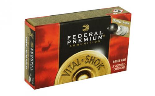 Federal Premium, Vital Shok, 12 Gauge, 2.75", 1oz, TruBall, 5 Round Box PB127RS