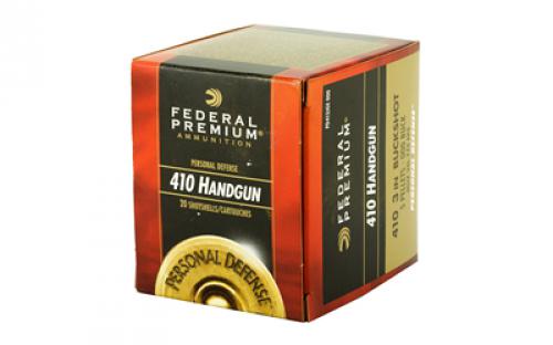 Federal Personal Defense, 410 Gauge, 3", 000 Buckshot, 5 Pellets, 20 Round Box PD413JGE000