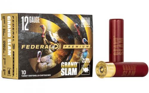 Federal Grand Slam, 12 Gauge, 3.5, #6, 2oz, Flight Contro1 10 Round Box PFCX139F6