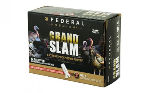 Federal Grand Slam, 12 Gauge, 3.5", #6, 2oz, Flight Contro1 10 Round Box PFCX139F6