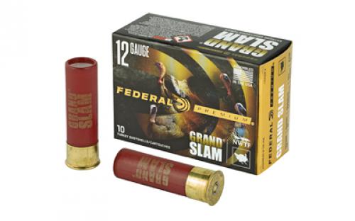 Federal Grand Slam, 12 Gauge, 3, #4, 1.75oz, Flight Control, 10 Round Box PFCX157F4