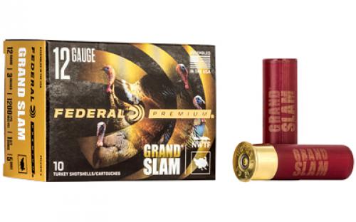 Federal Grand Slam, 12 Gauge, 3, #5, 1.75oz, Shotshell, Flight Control, 10 Round Box PFCX157F5