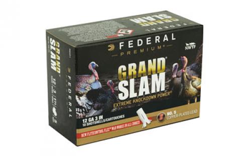 Federal Grand Slam, 12 Gauge, 3", #5, 1.75oz, Shotshell, Flight Control, 10 Round Box PFCX157F5