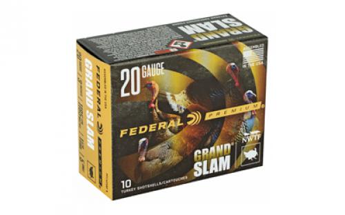 Federal Grand Slam, 20 Gauge, 3", #5, 1-5/16oz, Flight Control, 10 Round Box PFCX258F5