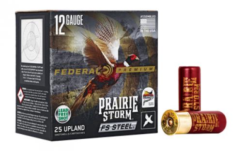 Federal Premium, Prairie Storm, 12 Gauge 2.75, FS Steel, #3, 1 1/8 oz, Steel Shot, 25 Round Box PFSX147FS3