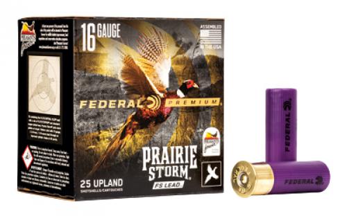 Federal Premium, Prairie Storm, 16 Gauge 2.75, FS Lead, #5, 1 1/8 oz, 25 Round Box PFX164FS 5