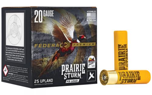 Federal Premium, Prairie Storm, 20 Gauge 3, FS Lead, #5, 3 Dr, 1 1/4 oz, 25 Round Box PFX258FS5